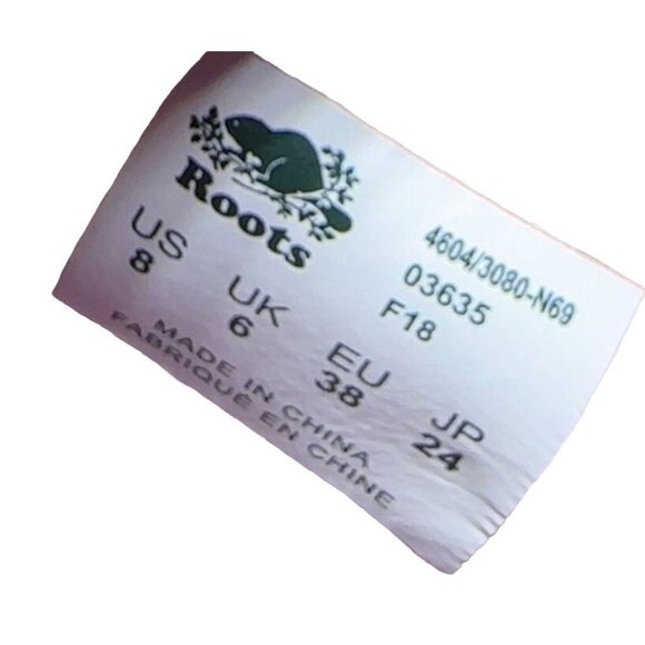 Roots Woman size 8 Burgundy Sneakers Shoes Lace Up - Picture 3 of 6